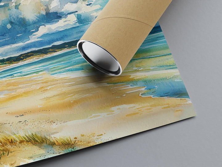 Beadnell watercolor poster Wall Art Beadnell Wall Hanging Home Décor Beadnell Gift Art Lovers England Wall Art