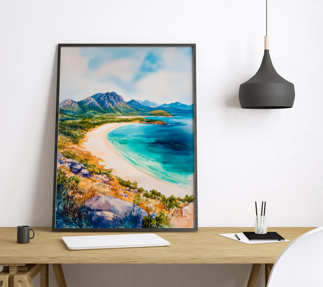 Tasmania Watercolor Poster Wall Art Australia Wall Hanging Home Décor Tasmania Gift Art Lovers Australia Art Lover Gift