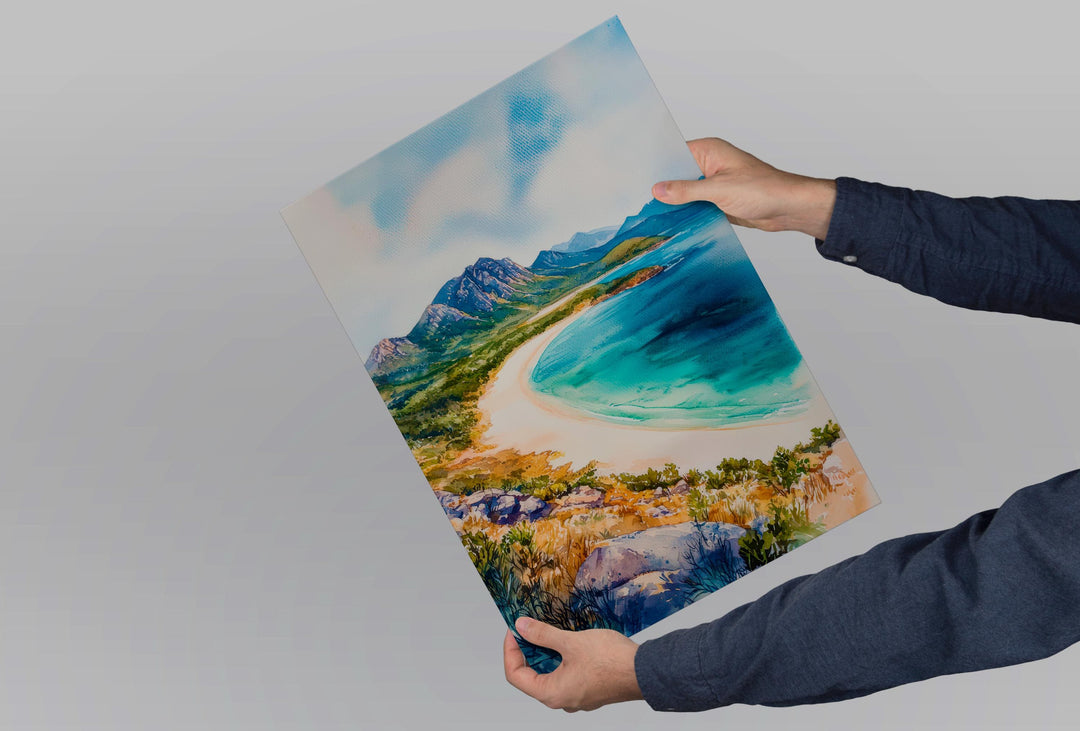 Tasmania Watercolor Poster Wall Art Australia Wall Hanging Home Décor Tasmania Gift Art Lovers Australia Art Lover Gift
