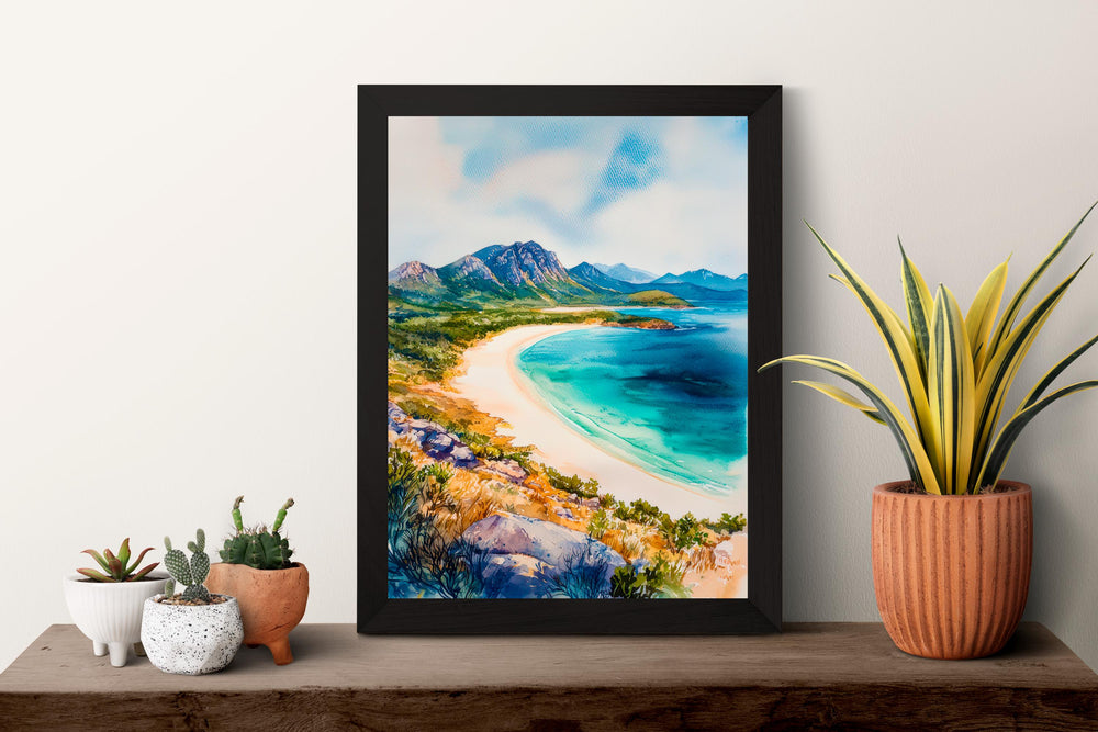Tasmania Watercolor Poster Wall Art Australia Wall Hanging Home Décor Tasmania Gift Art Lovers Australia Art Lover Gift