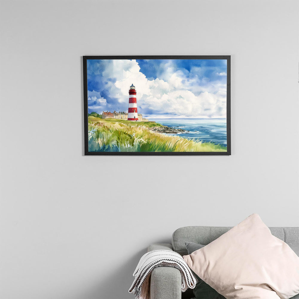 Plymouth Devon Watercolor Poster Plymouth Travel Print Coastal City Painting Harbour Wall Art South West England Souvenir