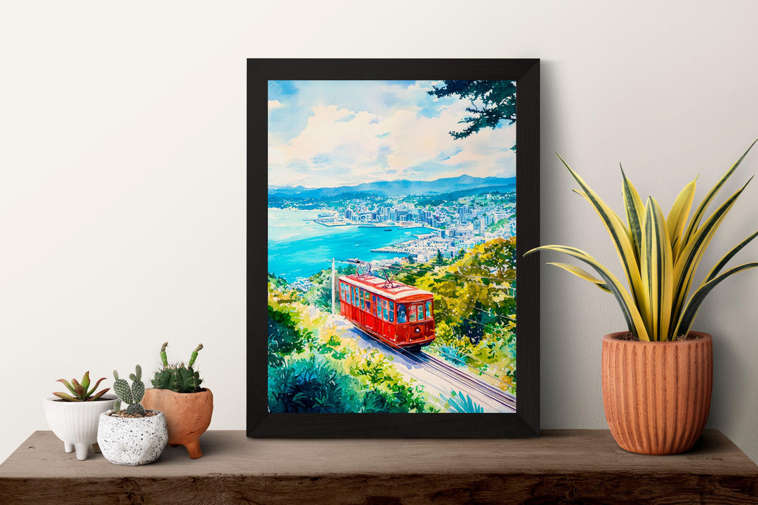 Wellington New Zealand Watercolor Poster Wall Art Wellington Wall Hanging Home Décor Wellington Gift Art Lovers New Zealand Art