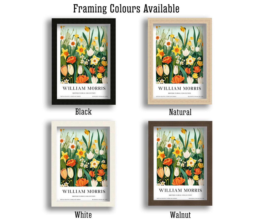 William Morris Flowers Poster Vintage Botanical Wall Art Classic Floral Print Timeless Nature Decor Elegant Garden Artwork for Home
