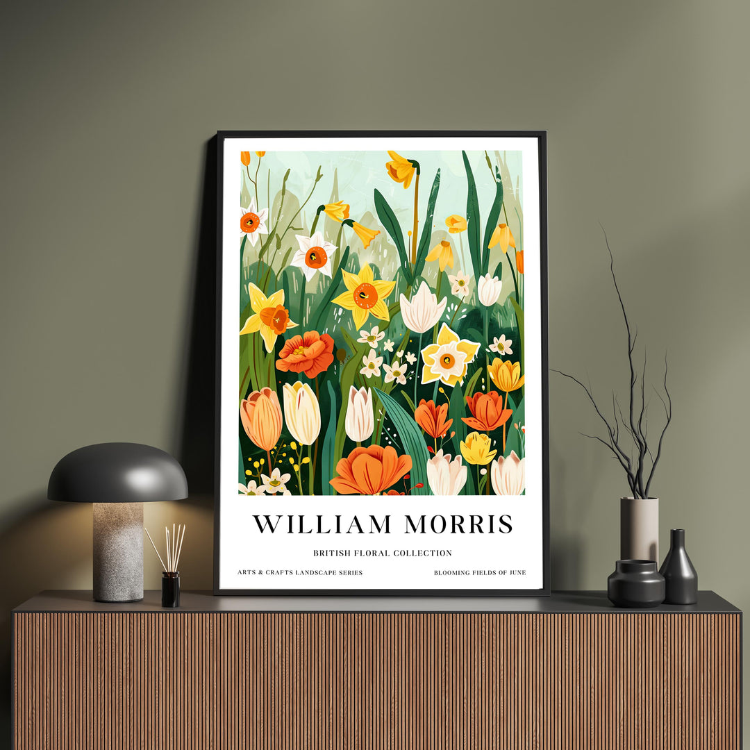 William Morris Flowers Poster Vintage Botanical Wall Art Classic Floral Print Timeless Nature Decor Elegant Garden Artwork for Home