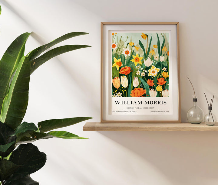William Morris Flowers Poster Vintage Botanical Wall Art Classic Floral Print Timeless Nature Decor Elegant Garden Artwork for Home