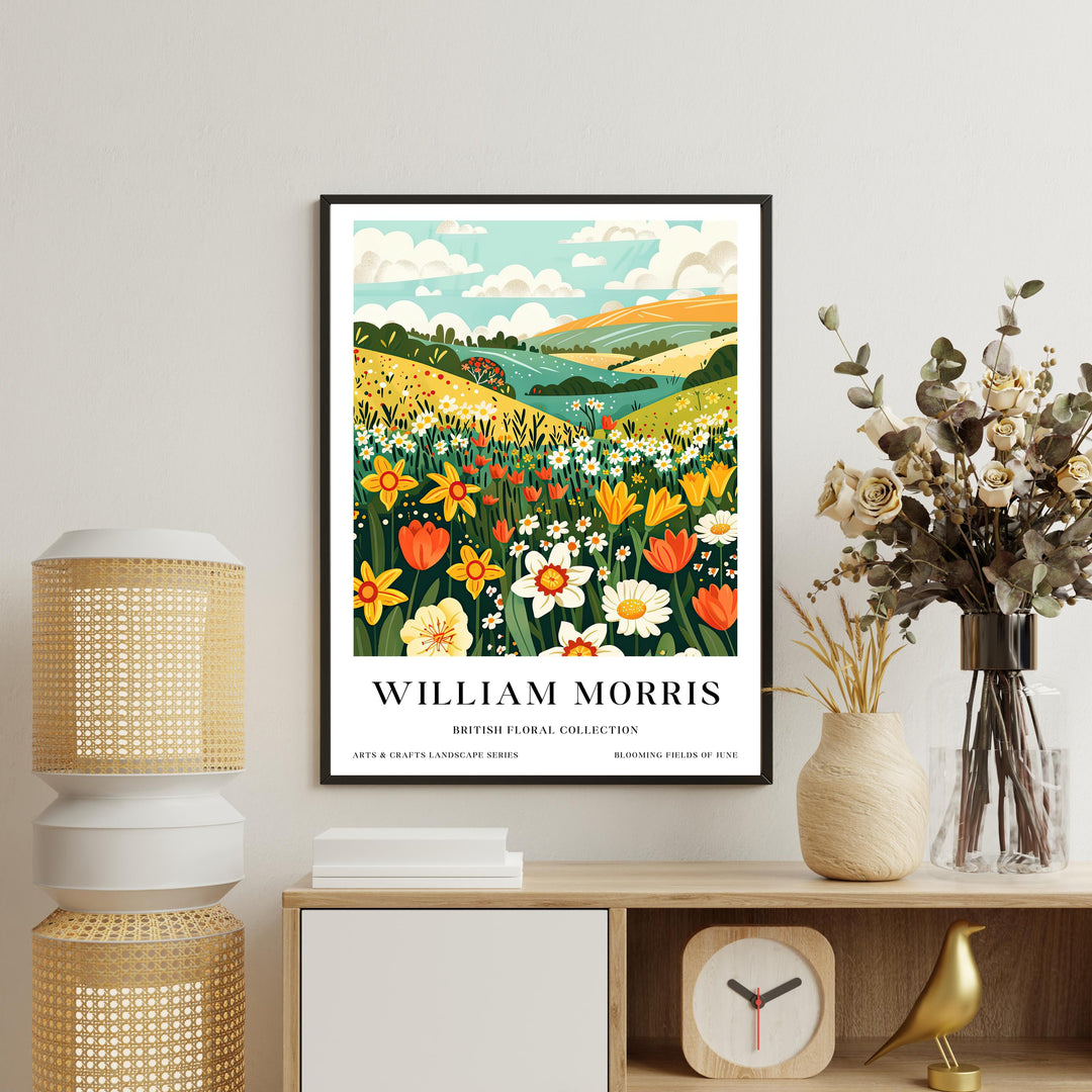William Morris Flowers Poster Vintage Botanical Wall Art Classic Floral Print Timeless Nature Decor Elegant Garden Artwork for Home