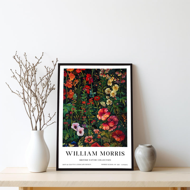 William Morris Wild Flowers Poster Vintage Botanical Wall Art Classic Floral Print Elegant Nature Decor Timeless Garden Artwork for Home