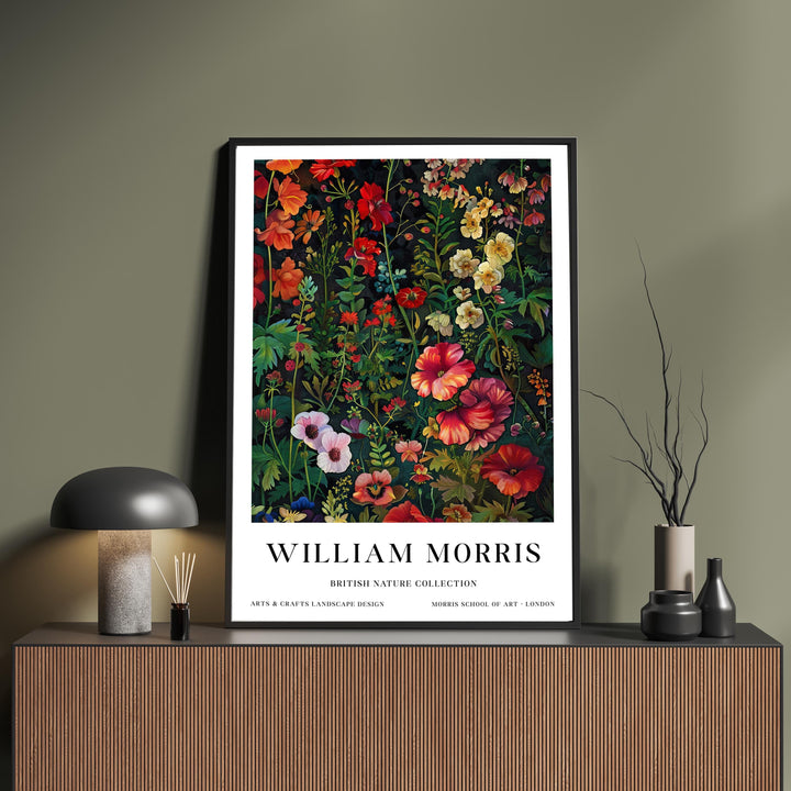 William Morris Wild Flowers Poster Vintage Botanical Wall Art Classic Floral Print Elegant Nature Decor Timeless Garden Artwork for Home