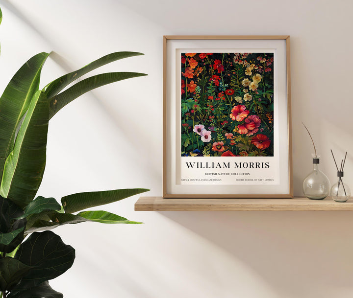 William Morris Wild Flowers Poster Vintage Botanical Wall Art Classic Floral Print Elegant Nature Decor Timeless Garden Artwork for Home