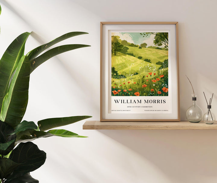 William Morris British Countryside Poster Vintage Landscape Wall Art Classic Nature Print Rustic Farm Decor Timeless Heritage Artwork Home