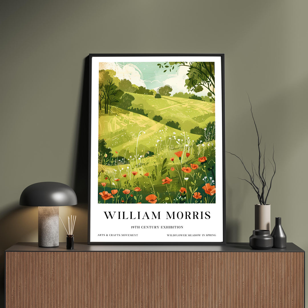 William Morris British Countryside Poster Vintage Landscape Wall Art Classic Nature Print Rustic Farm Decor Timeless Heritage Artwork Home