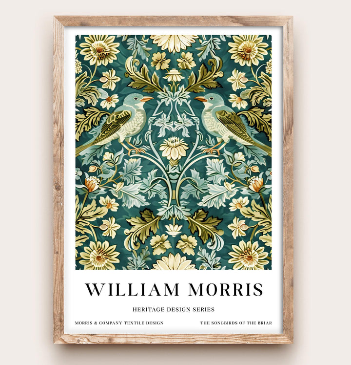 William Morris Songbirds Poster Vintage Bird Wall Art Classic Nature Print Elegant Woodland Decor Timeless Garden Artwork for Home