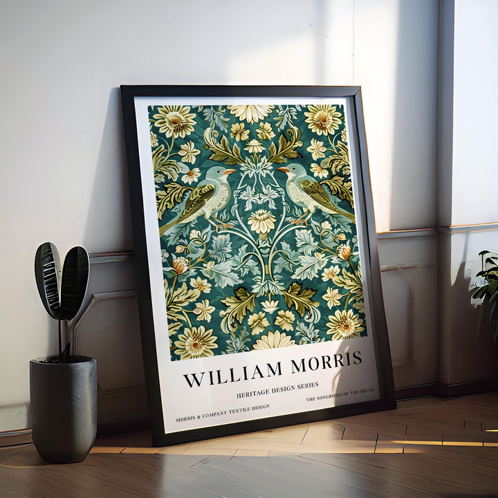 William Morris Songbirds Poster Vintage Bird Wall Art Classic Nature Print Elegant Woodland Decor Timeless Garden Artwork for Home
