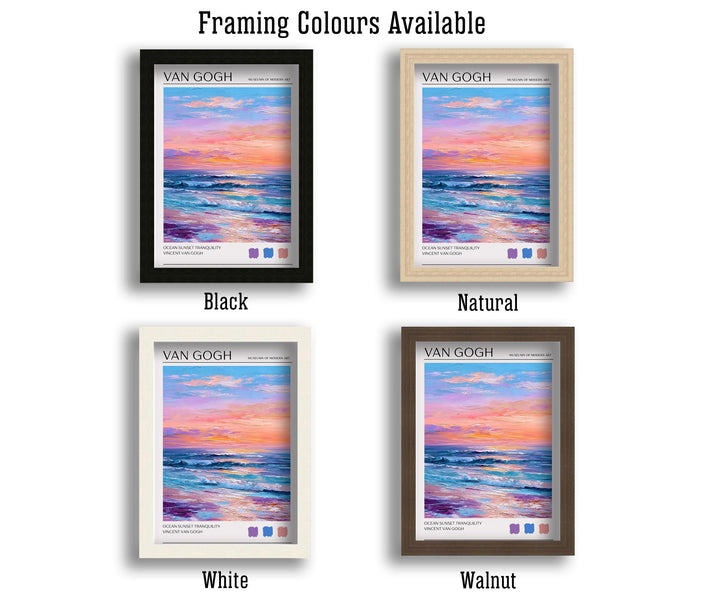 Vincent van Gogh Ocean Waves Poster Impressionist Seascape Print Coastal Art Turbulent Sea Painting for Classic Home Decor