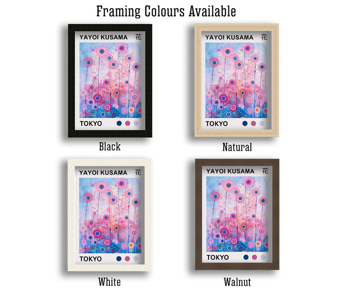Yayoi Kusama Flower Poster Modern Pop Art Print Japanese Abstract Floral Design Polka Dot Botanical Artwork for Contemporary Home Decor