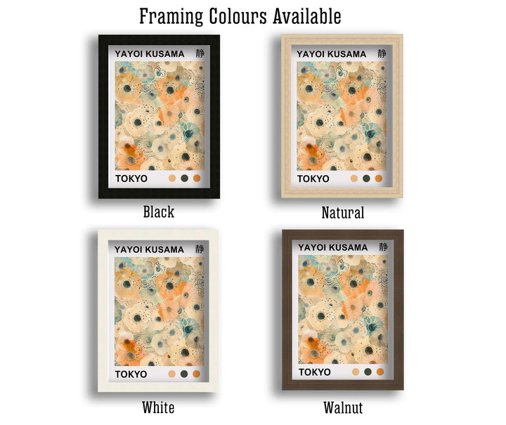 Yayoi Kusama Flower Poster Modern Pop Art Print Japanese Abstract Floral Design Polka Dot Botanical Artwork for Contemporary Home Decor