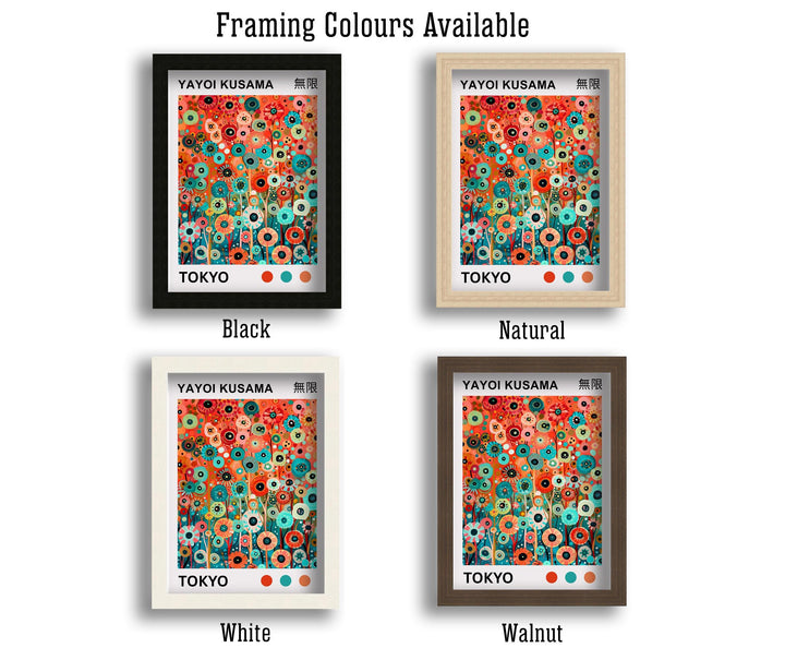 Yayoi Kusama Flower Petals Poster Modern Pop Art Print Japanese Abstract Floral Design Polka Dot Botanical Artwork for Contemporary Decor