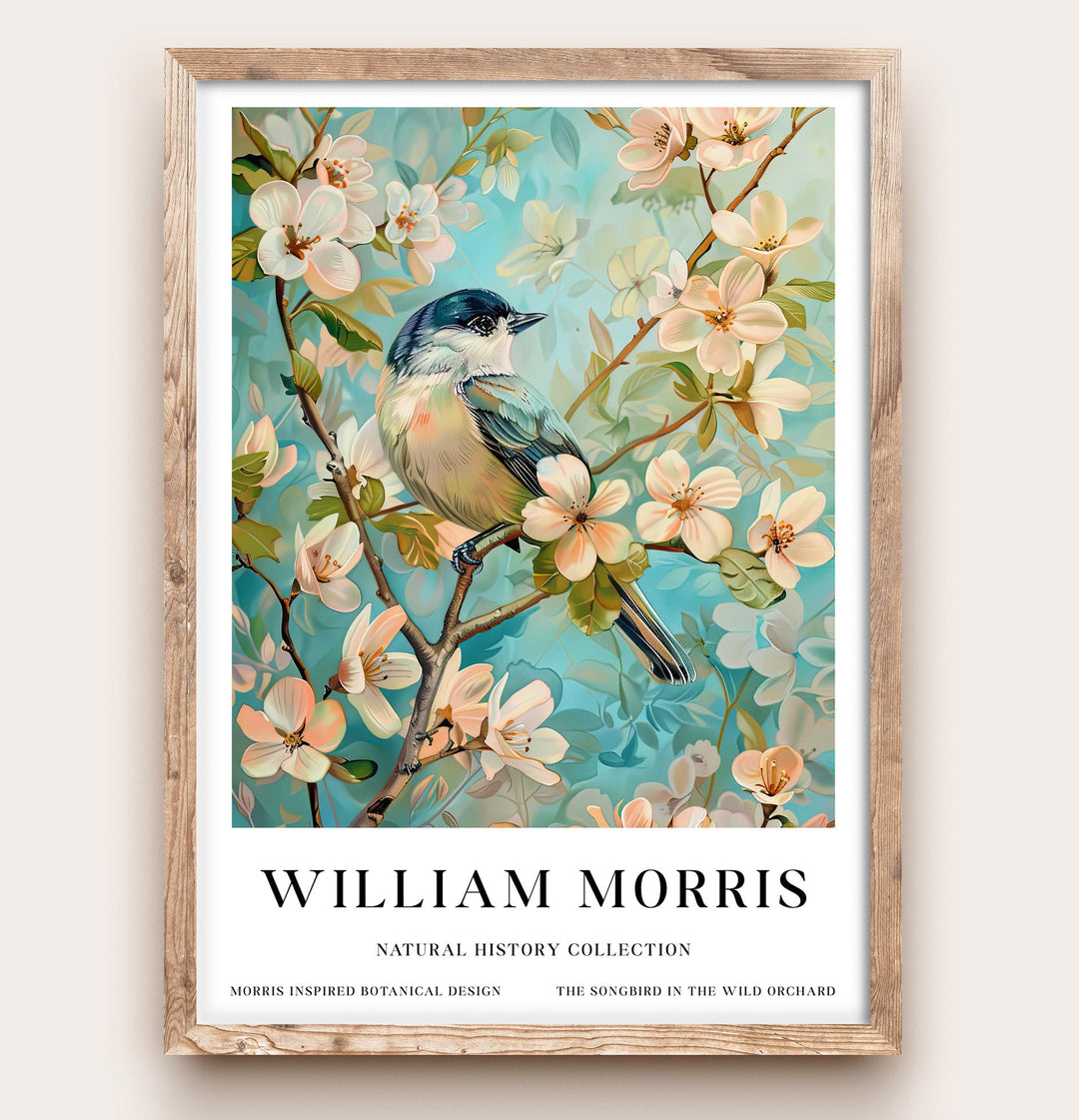 William Morris Bluebirds Poster Vintage Bird Wall Art Classic Nature Print Elegant Woodland Decor Timeless Garden Artwork for Home