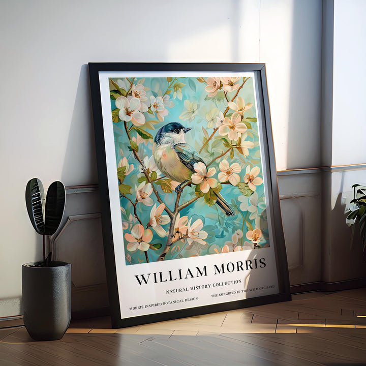 William Morris Bluebirds Poster Vintage Bird Wall Art Classic Nature Print Elegant Woodland Decor Timeless Garden Artwork for Home