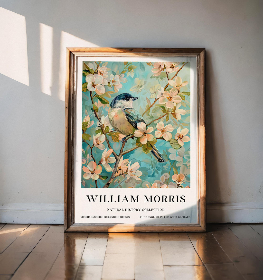 William Morris Bluebirds Poster Vintage Bird Wall Art Classic Nature Print Elegant Woodland Decor Timeless Garden Artwork for Home