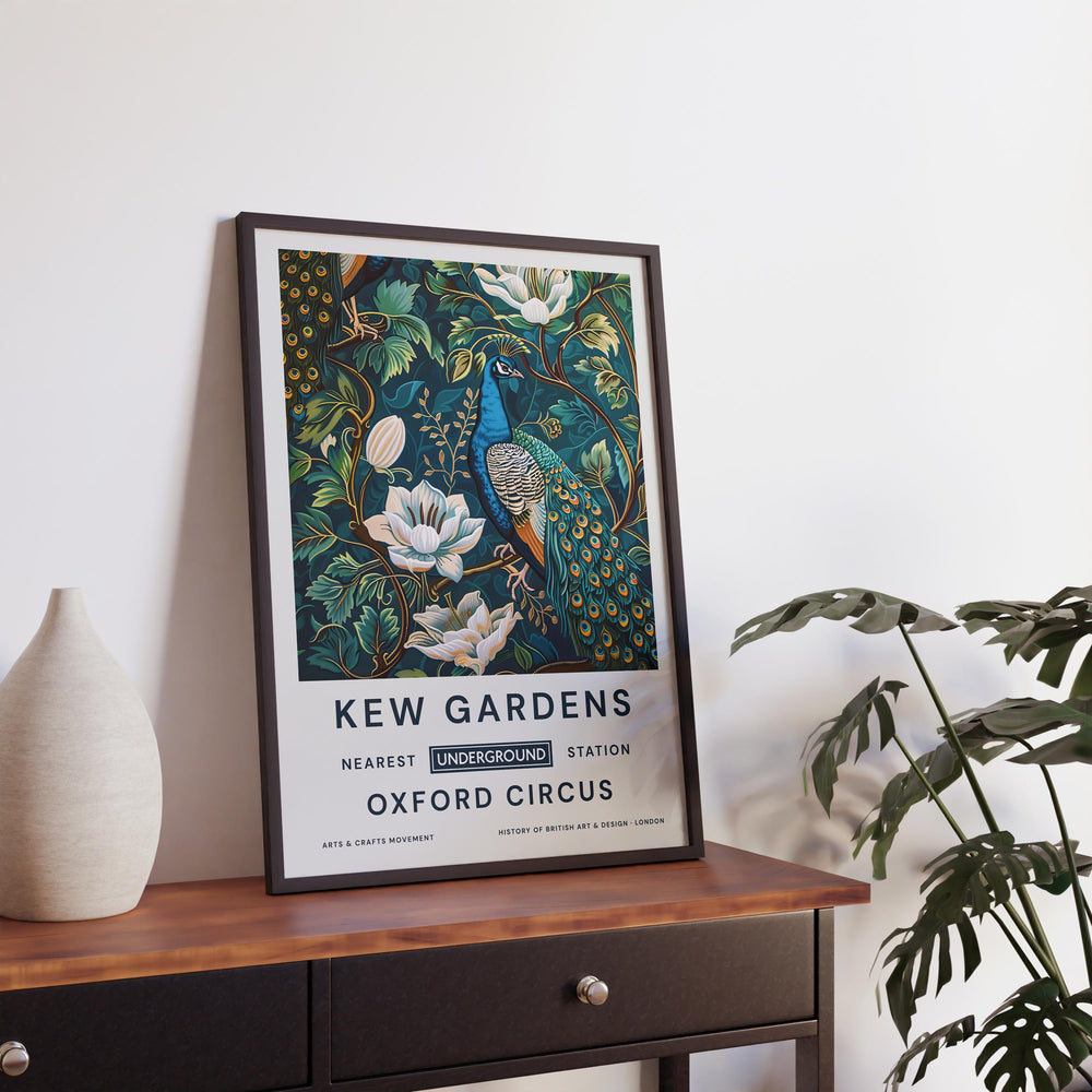 William Morris Kew Gardens Poster Vintage Botanical Wall Art Classic Floral Print Elegant Nature Decor Timeless Artwork for Home