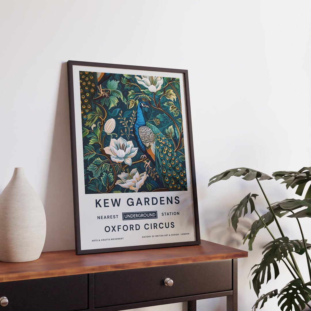 William Morris Kew Gardens Poster Vintage Botanical Wall Art Classic Floral Print Elegant Nature Decor Timeless Artwork for Home