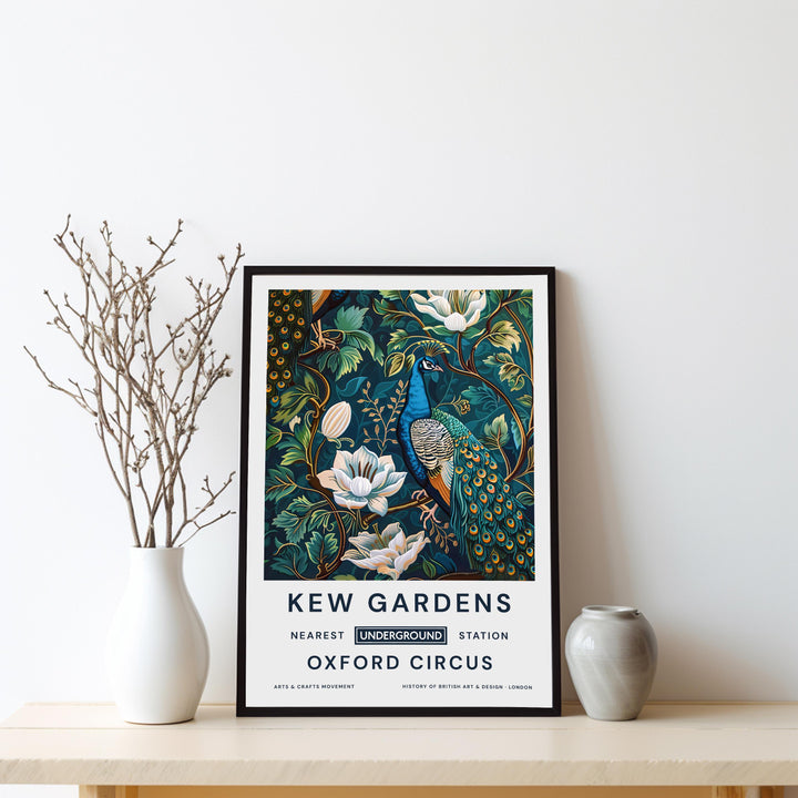 William Morris Kew Gardens Poster Vintage Botanical Wall Art Classic Floral Print Elegant Nature Decor Timeless Artwork for Home