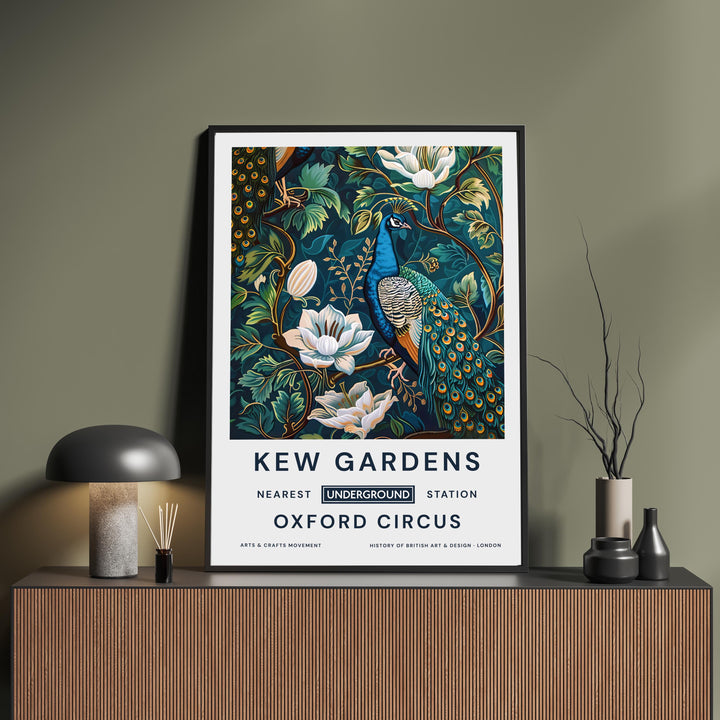 William Morris Kew Gardens Poster Vintage Botanical Wall Art Classic Floral Print Elegant Nature Decor Timeless Artwork for Home