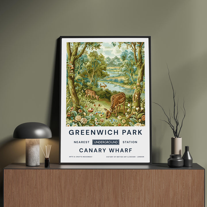 William Morris Greenwich Park Poster Vintage Botanical Wall Art Classic Nature Print Elegant Garden Decor Timeless Artwork for Home