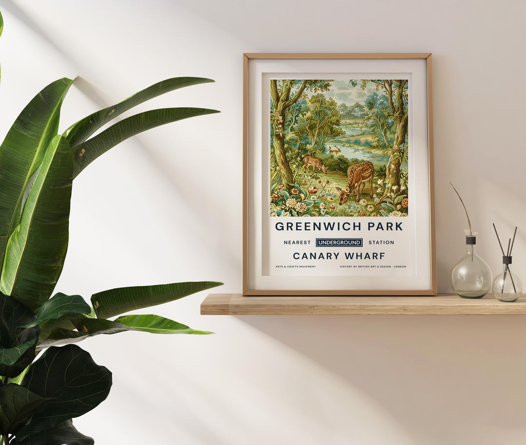 William Morris Greenwich Park Poster Vintage Botanical Wall Art Classic Nature Print Elegant Garden Decor Timeless Artwork for Home