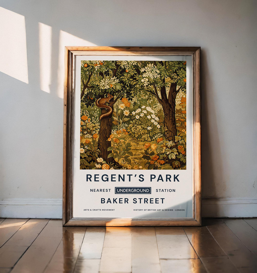 William Morris Regent’s Park Poster Vintage Botanical Wall Art Classic Floral Print Elegant Garden Decor Timeless Artwork for Home