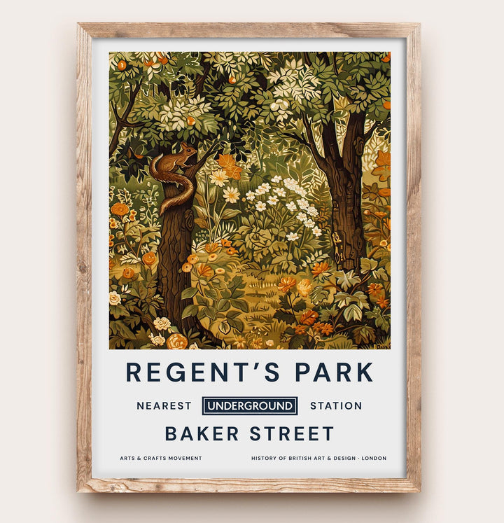William Morris Regent’s Park Poster Vintage Botanical Wall Art Classic Floral Print Elegant Garden Decor Timeless Artwork for Home