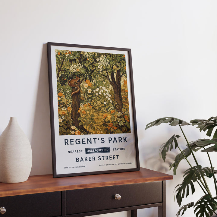 William Morris Regent’s Park Poster Vintage Botanical Wall Art Classic Floral Print Elegant Garden Decor Timeless Artwork for Home