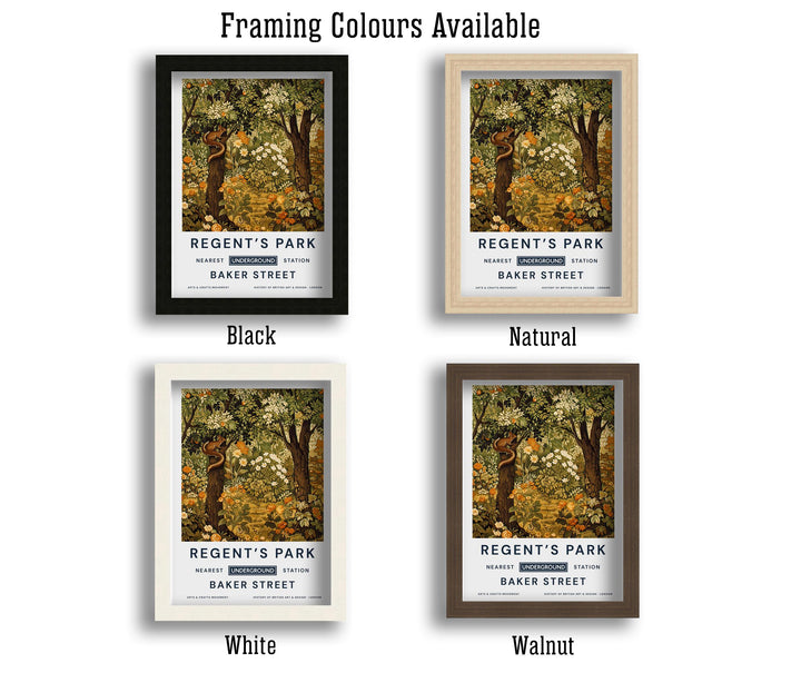 William Morris Regent’s Park Poster Vintage Botanical Wall Art Classic Floral Print Elegant Garden Decor Timeless Artwork for Home