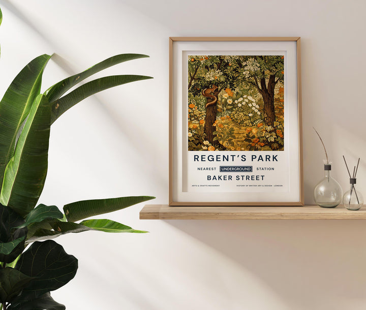 William Morris Regent’s Park Poster Vintage Botanical Wall Art Classic Floral Print Elegant Garden Decor Timeless Artwork for Home