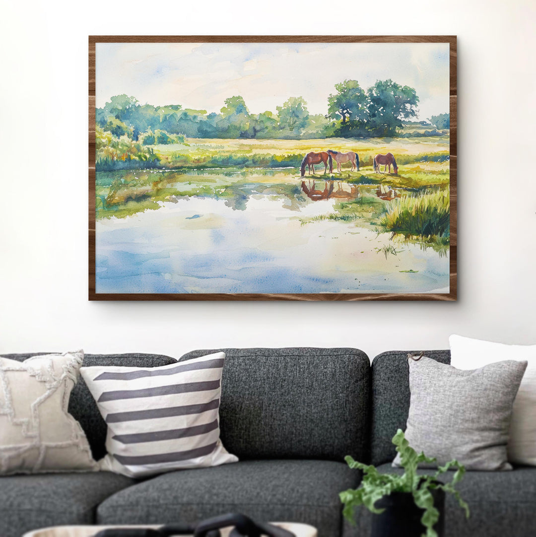 Kent Downs England Watercolor Poster Kent Downs Travel Print Countryside Landscape Painting Wall Art UK Souvenir