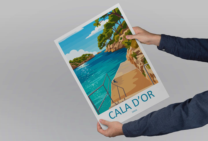 Cala d’Or Travel Print Wall Art Cala d’Or Wall Hanging Home Decoration Cala d’Or Gift Art Lovers Wall Art Print Art Poster