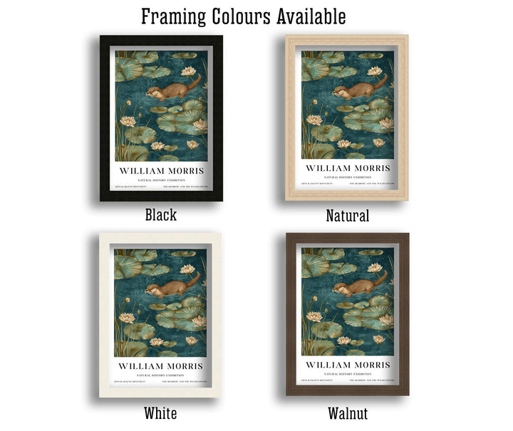 William Morris Otter Wall Art Water Lily Botanical Print Vintage Nature Cottagecore Decor Arts And Crafts Poster Artwork for Home
