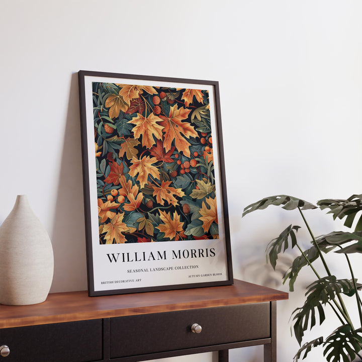 William Morris Autumn Leaves Wall Art Botanical Fall Print Vintage Cottagecore Decor Arts And Crafts Nature Poster Artwork for Home