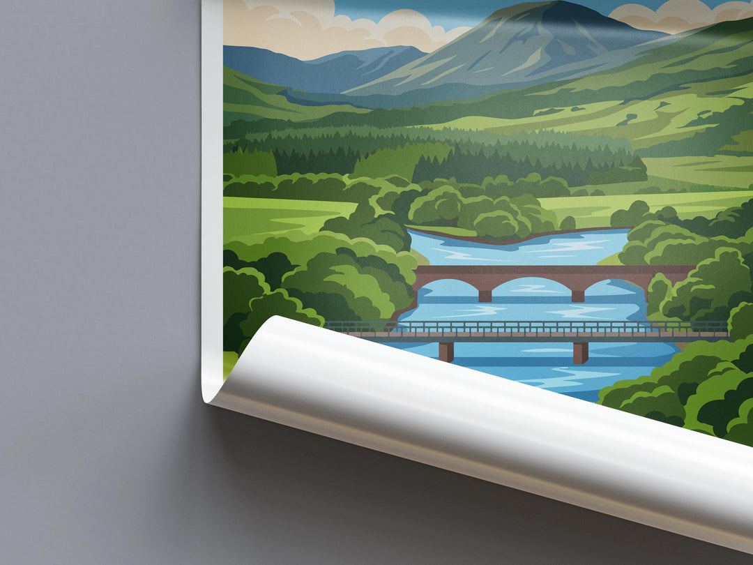 Glen Orchy Travel Print Glen Orchy Wall Decor Scotland Glen Orchy Art Glen Orchy Wall Art Scottish Highlands Poster Gift for Nature Lovers