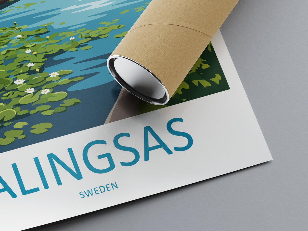 Alingsås Travel Print Alingsås Wall Decor Sweden Alingsås Art Alingsås Wall Art Sweden Poster Gift for Scandinavian Town Lovers
