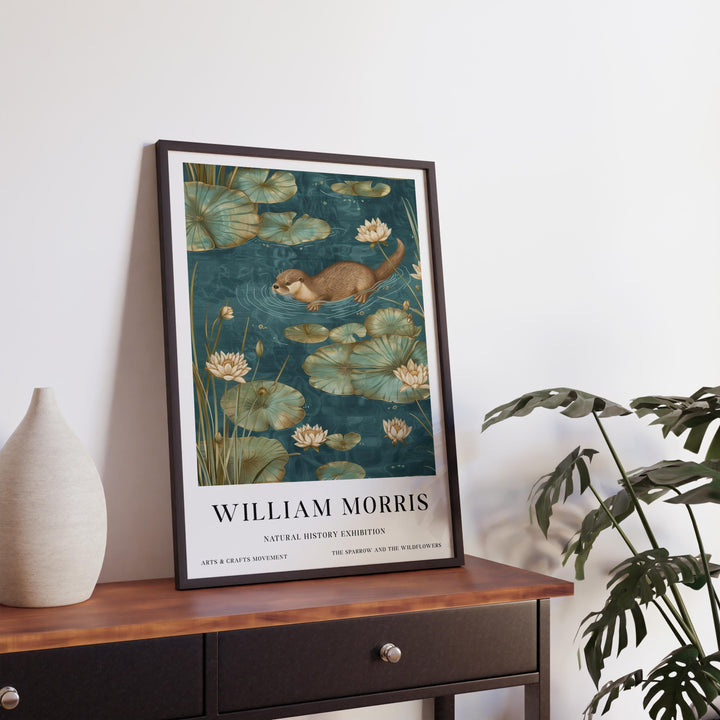 William Morris Otter Wall Art Water Lily Botanical Print Vintage Nature Cottagecore Decor Arts And Crafts Poster Artwork for Home