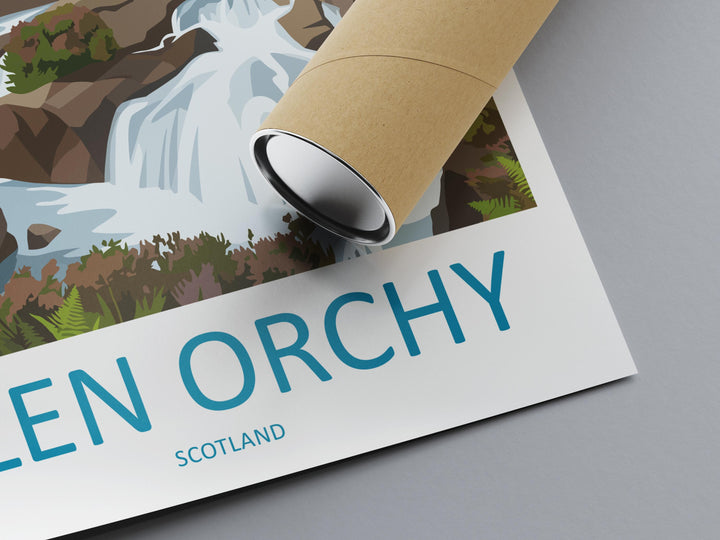 Glen Orchy Travel Print Glen Orchy Wall Decor Scotland Glen Orchy Art Glen Orchy Wall Art Scottish Highlands Poster Gift for Nature Lovers