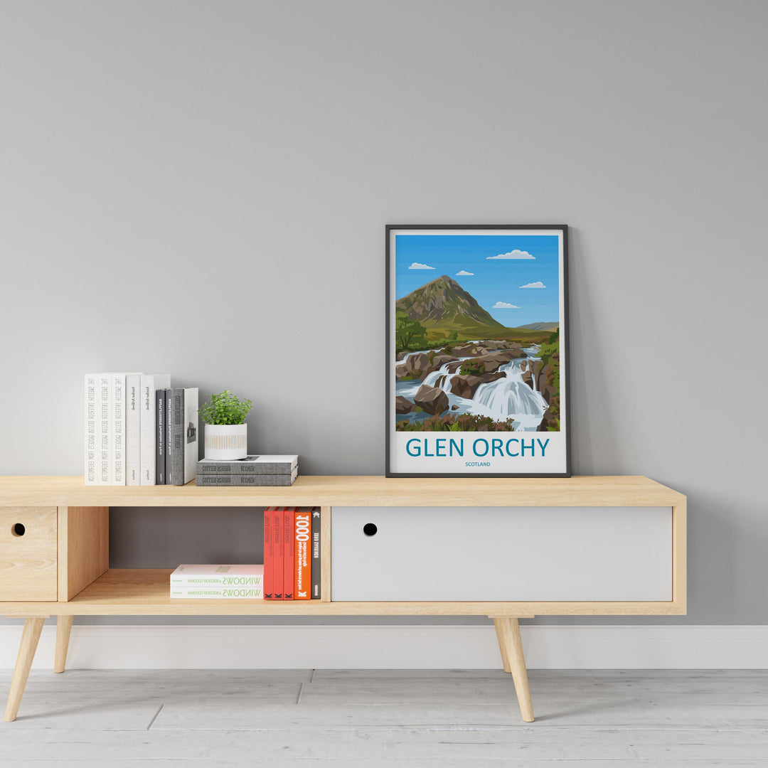 Glen Orchy Travel Print Glen Orchy Wall Decor Scotland Glen Orchy Art Glen Orchy Wall Art Scottish Highlands Poster Gift for Nature Lovers
