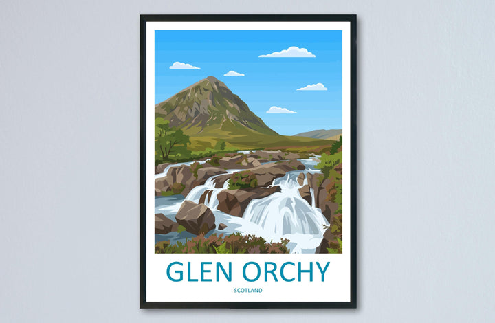 Glen Orchy Travel Print Glen Orchy Wall Decor Scotland Glen Orchy Art Glen Orchy Wall Art Scottish Highlands Poster Gift for Nature Lovers