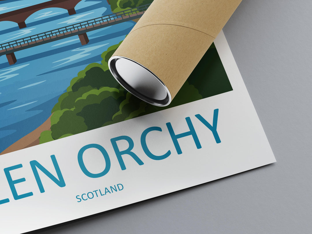 Glen Orchy Travel Print Glen Orchy Wall Decor Scotland Glen Orchy Art Glen Orchy Wall Art Scottish Highlands Poster Gift for Nature Lovers