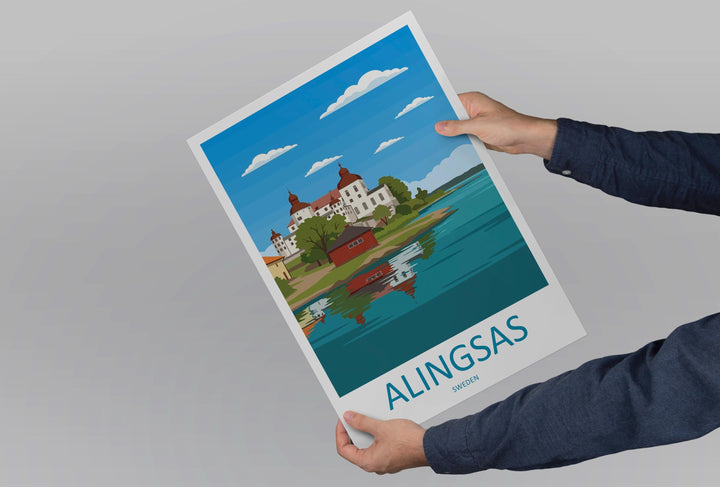 Alingsås Travel Print Alingsås Wall Decor Sweden Alingsås Art Alingsås Wall Art Sweden Poster Gift for Scandinavian Town Lovers