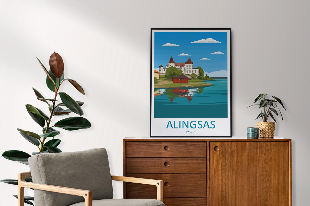 Alingsås Travel Print Alingsås Wall Decor Sweden Alingsås Art Alingsås Wall Art Sweden Poster Gift for Scandinavian Town Lovers